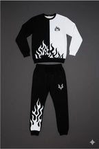 2 pcs men’s polyester printed Tracksuit