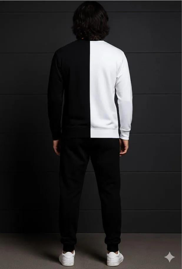 2 pcs men’s polyester printed Tracksuit