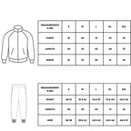 Men’s-printed Fleece zipper track suit 2 pec in gray