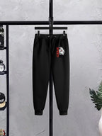Men’s printed Fleece Hoodie Track suit 2 pcs set